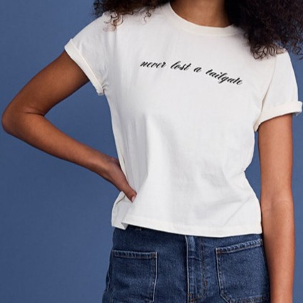 Francesca's Never Lost A Tailgate Graphic Tee